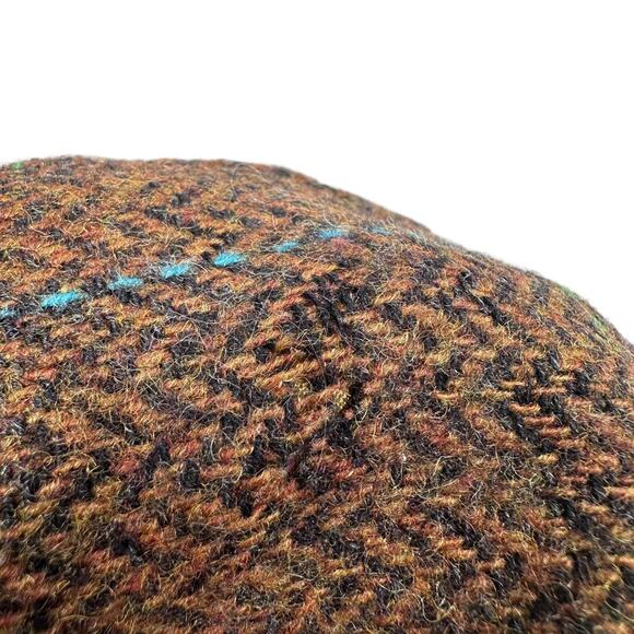 Vintage GAP Tweed Cabbie Driving Newsboy Walking Hat Men’s Medium Brown Wool Cap - Picture 8 of 8